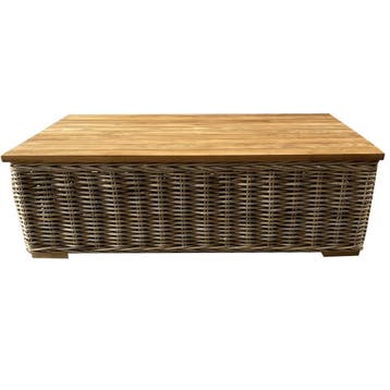 Otava Serva Nissah  lounge tuintafel naturel rotan - teak, Tuin en Terras, Tuintafels, Ophalen of Verzenden, Nieuw