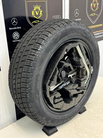 Reservewiel met Krikset VW Jetta bj.2008 1K0601027J 5x112, Gebruikt, 16 inch, Banden en Velgen, 205 mm
