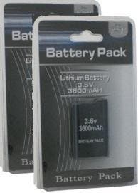 Batterij accu voor PSP 1000 serie 3600mAh 2 pack, Spelcomputers en Games, Spelcomputers | Sony PSP, Nieuw