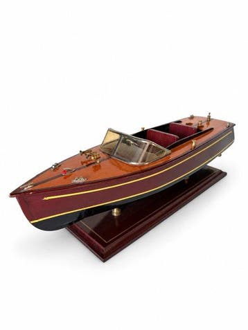 Attr. Chris-Craft - Modelboot - Runabout, Antiek en Kunst