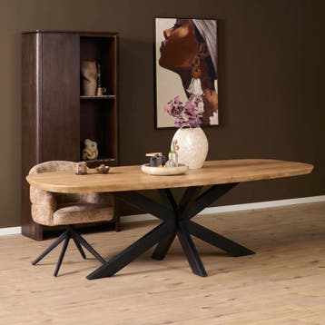 Eettafel Madison Natural | 280 cm | Deens ovaal | Starfurn, Ophalen of Verzenden, Nieuw