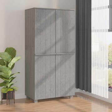 vidaXL Kledingkast HAMAR 89x50x180 cm massief grenenhout, Verzenden, Nieuw