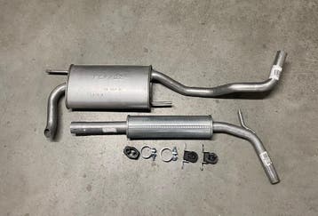 Complete uitlaat Einddemper + Middendemper Volkswagen Polo, Verzenden, Nieuw