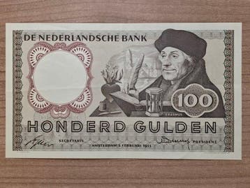 Nederland. - 100 Gulden 1953 (Desiderius Erasmus) - PL102.b