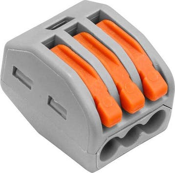 3 Klemconnectoren tot 2,5 Mm2 - Snelkoppelingen Electra kabe, Ophalen of Verzenden, Nieuw, Universele onderdelen