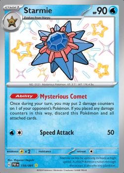 Starmie 119/091 Paldean Fates, Ophalen of Verzenden, Nieuw, Losse kaart, Foil