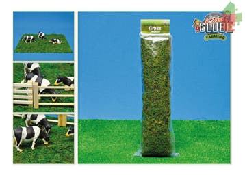 Kids Globe Set Houten Paardenstal Roze+Grasmat 1:32, Ophalen of Verzenden, Nieuw