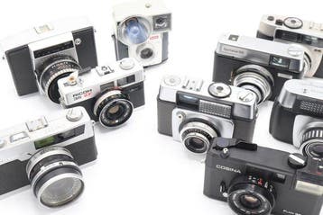 Cosina, Ricoh, Kodak, Ilford, Petri, Braun, Pentina 9, Nieuw