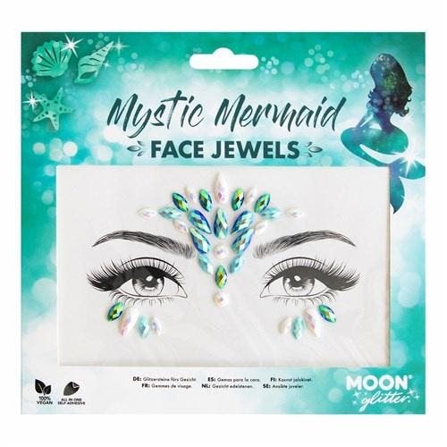 Face Jewels Mystic Mermaid Zeemeermin, Kleding | Dames, Carnavalskleding en Feestkleding, Nieuw, Ophalen of Verzenden