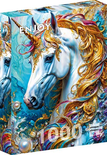 Golden Unicorn Puzzel (1000 stukjes) | Enjoy Puzzle -, Verzenden, Nieuw
