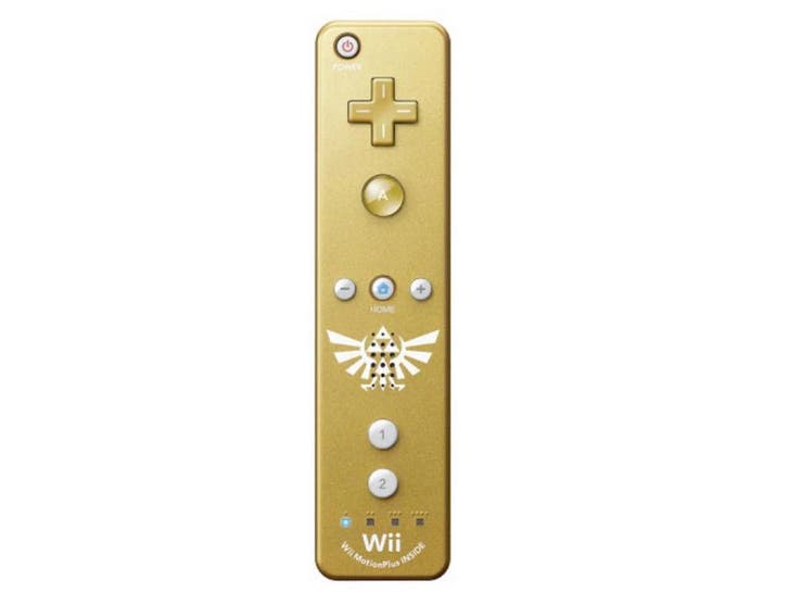 Nintendo Wii Remote Controller Motion Plus Zelda, Spelcomputers en Games, Spelcomputers | Nintendo Wii, Zo goed als nieuw, Ophalen of Verzenden