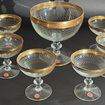 Empoli/Tuscani - Champagneglas (7) - Kristal - met een grote
