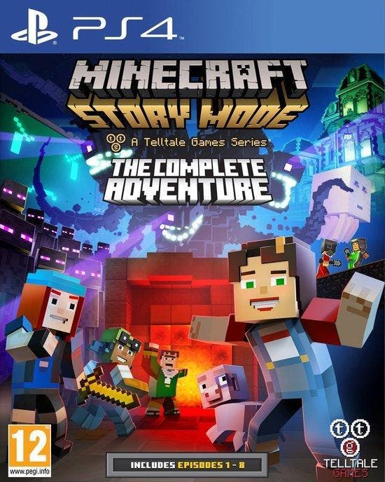 Minecraft: Story Mode - The Complete Adventure PS4, Spelcomputers en Games, Games | Sony PlayStation 4, 1 speler, Zo goed als nieuw