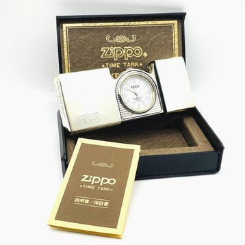Bureauklok - Ontwerp Messing - 1990-2000 - Silver TIME TANK, Nieuw