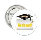 Bedankje/traktatie Geslaagd Topper en Veel Geluk, Ophalen of Verzenden, Nieuw, Feestartikel, Overige