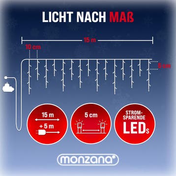 Kerstverlichting LED Lichtsnoer Kerst Warmwit 20m, Diversen, Kerst, Verzenden, Nieuw