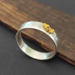 METALLO Ring met gouden nugget - Hoogte: 7 cm- 4,47 g - (1)