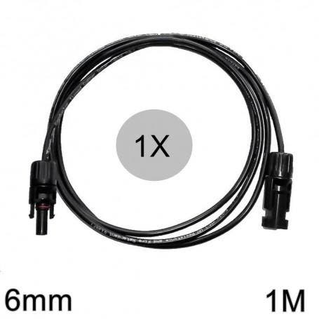 6mm MC4 verlengkabel zwart 1-20 Meter 1 Meter (Solar Kabels), Doe-het-zelf en Verbouw, Zonnepanelen en Toebehoren, Overige typen