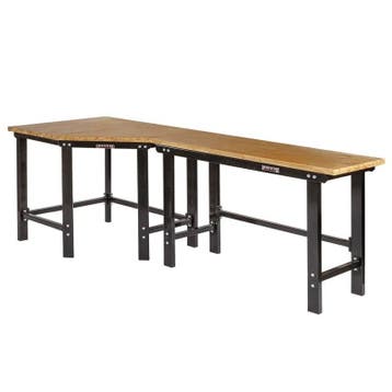 Werkbank hoekopstelling - Hoek werkbank 260 cm lang zwart, Doe-het-zelf en Verbouw, Werkbanken, Ophalen of Verzenden, Nieuw