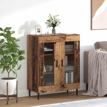vidaXL Dressoir Oud Hout 69,5 x 34 x 90 cm Bewerkt hout, Verzenden, Nieuw, Overige houtsoorten, Minder dan 50 cm