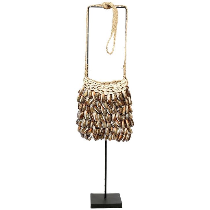 Bazar Bizar de Shell Purse Op Stand - Ongebruikt, Huis en Inrichting, Woonaccessoires | Overige, Beige, Zo goed als nieuw, Overige materialen