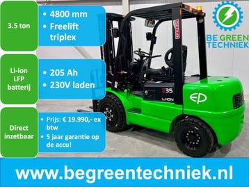 EP | Elektrische Heftruck | “Be Green Edition” | 3.500 kg, 3000 tot 4000 kg, EP, Heftruck, Ophalen of Verzenden