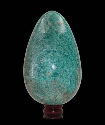 8,18 kg Groot Aqua Amazoniet Kristal Ei - 26,5 cm - India Ei
