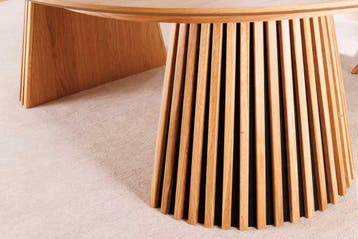 Uitschuifbare eettafel VALHALLA WOOD 120-160-200cm naturel, Ophalen of Verzenden, Nieuw