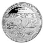 Congo Prehistoric Life Plesiosaurus 1 oz 2020, Postzegels en Munten, Munten | Afrika, Verzenden, Overige landen, Losse munt, Zilver