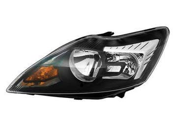 Ford Focus 2008-2011 Zwart/Chrome Koplamp Links (Koplampen), Verzenden, Nieuw