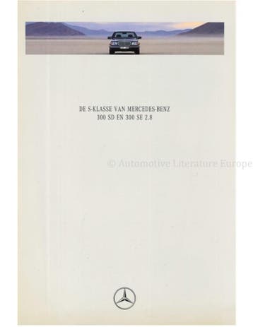 1992 MERCEDES BENZ S KLASSE BROCHURE ENGELS, Boeken, Nieuw, Author