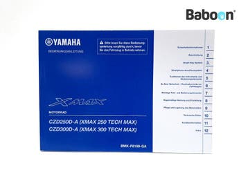 Instructie Boek Yamaha Diverse Yamaha Modellen XMAX 250/ 300, Verzenden, Gebruikt