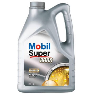 Mobil Super 3000 X1 5W40 5 Liter, Auto diversen, Ophalen of Verzenden