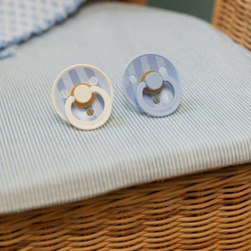 BIBS Studio Speen - Block Blue mix spenen Maat 2, Ophalen of Verzenden, Nieuw, Overige typen