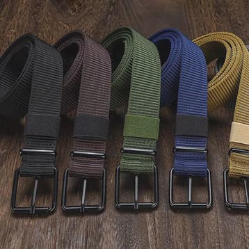Stijlvolle Heren & Dames Canvas Riem met Pin Gesp - Duurzaam, Kleding | Dames, Verzenden, Nieuw