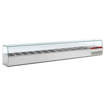 Diamond Opzetkoelvitrine | 12x 1/4 GN + 1x 1/9 GN | 0°C/+8°C, Ophalen of Verzenden, Nieuw