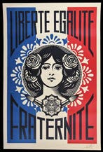 Shepard Fairey (OBEY) (1970) - Liberté Egalité Fraternité