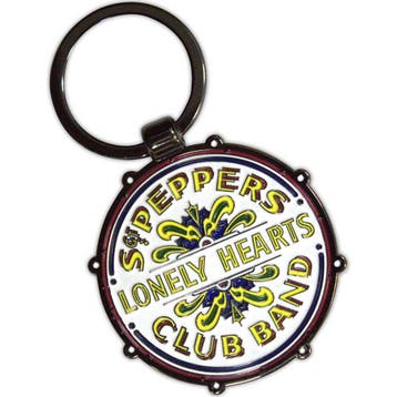 The Beatles - Drop T/Sgt Pepper Drum Double-Sided - Keychain, Ophalen of Verzenden, Nieuw, Gebruiksvoorwerp