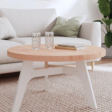 vidaXL Tafelblad rond Ø80x4 cm massief beukenhout, Huis en Inrichting, Tafels | Eettafels, Verzenden, Nieuw