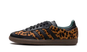 adidas Samba OG Black Green Leopard (W), Nieuw