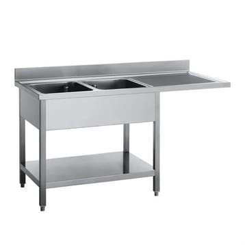 Spoeltafel | Met ruimte voor Vaatwasser | 2 spoelbakken l..., Verzenden, Nieuw in verpakking