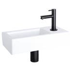 Fonteinset Differnz Helios 37.5x18.5x9.5 cm Wit Met Rechte, Ophalen of Verzenden, Nieuw, Overige typen