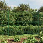 vidaXL Draadgaashek met flens 2,2x25 m groen, Verzenden, Nieuw, IJzer, 2 meter of meer