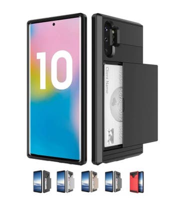 Galaxy Note 10 Slide Armor Hoesje Met Pashouder, Ophalen of Verzenden, Nieuw