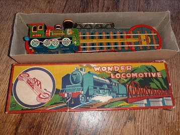 Marusan - Blikken speelgoed - Rare Wonder Locomotive,