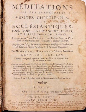 Matthieu Beuvillet - MEDITATIONS sur les principales veritez