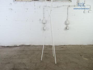 Staande kapstok wit metaal 170 cm tweedehands, Verzenden, Gebruikt