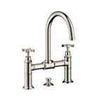 HANSGROHE AXOR MONTREUX 3 OF 2-GATS KRAAN BRUGMODEL MET, Doe-het-zelf en Verbouw, Ophalen of Verzenden, Nieuw, Chroom