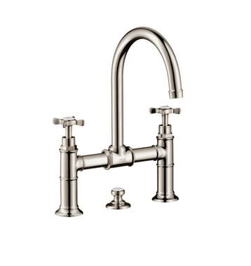 HANSGROHE AXOR MONTREUX 3 OF 2-GATS KRAAN BRUGMODEL MET, Ophalen of Verzenden, Nieuw, Chroom