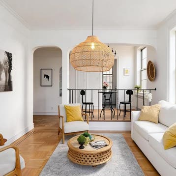 Hanglamp eetkamer - Rotan - Woonkamer - Slaapkamer - Bruin -, Verzenden, Zo goed als nieuw